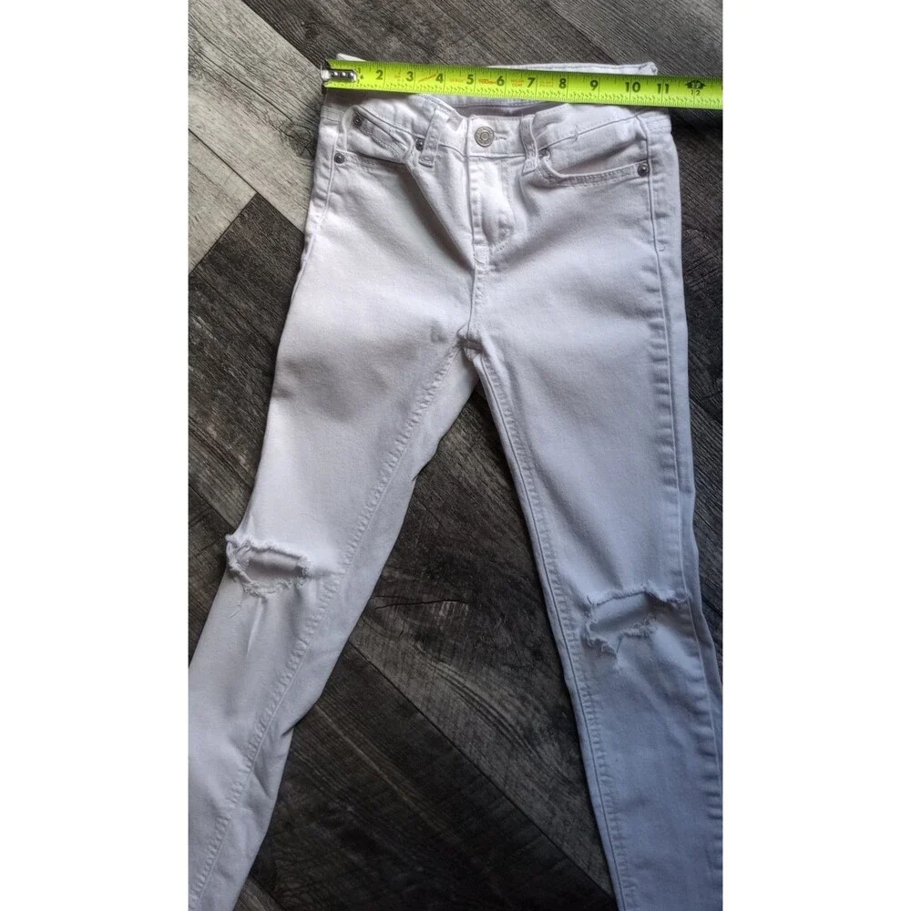 7 For All Mankind Girls 12 White 'The Skinny